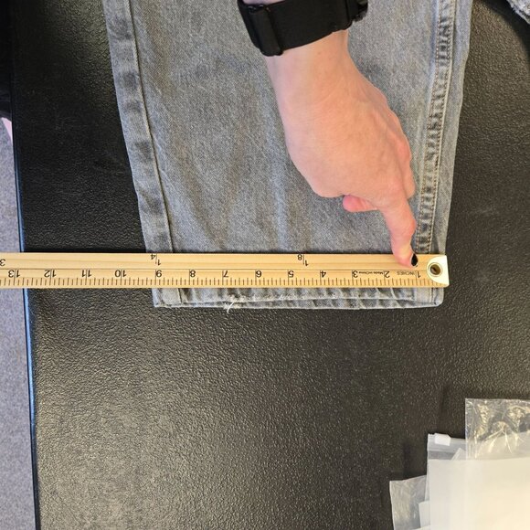 Bershka Gray High-Waist Baggy Skater Jeans For Women Size 32 - Picture 13 of 14